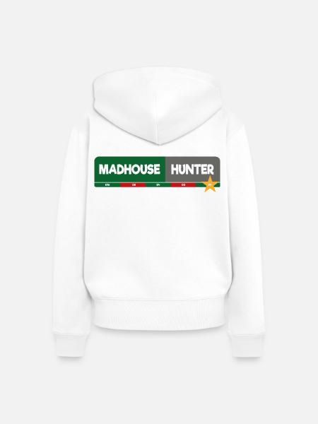 MadhouseHunter - Frauen Premium Bio Zip Hoodie - Weiß
