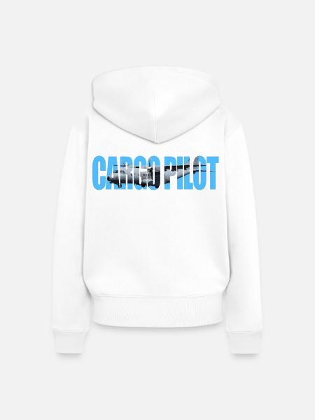 Cargo pilot CN-235 - Frauen Premium Bio Zip Hoodie - Weiß