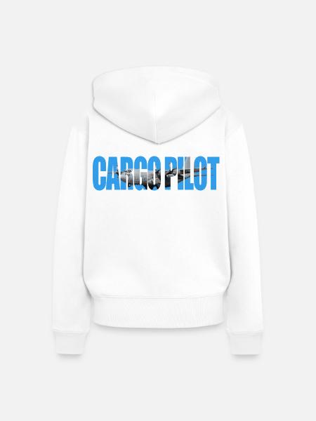 Cargo pilot C-130 - Frauen Premium Bio Zip Hoodie - Weiß