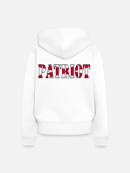 Nordirischer Patriot - Frauen Premium Bio Zip Hoodie - Weiß