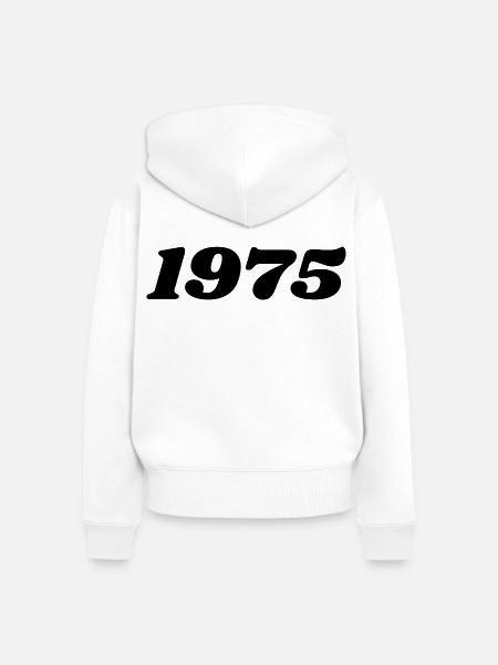 1975 - Frauen Premium Bio Zip Hoodie - Weiß
