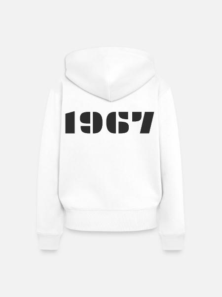 1967 - Frauen Premium Bio Zip Hoodie - Weiß