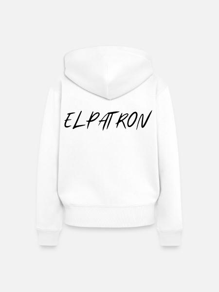 El Patron – Der Chef Look - Frauen Premium Bio Zip Hoodie - Weiß