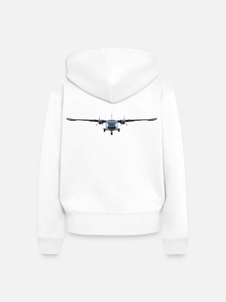 L-410 - Frauen Premium Bio Zip Hoodie - Weiß