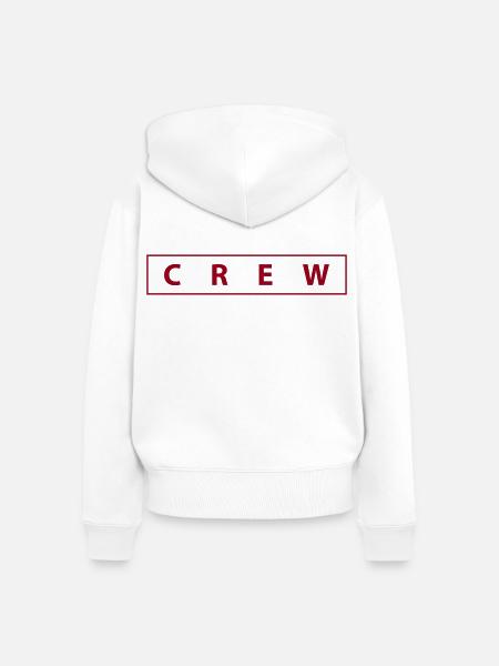 crew - Frauen Premium Bio Zip Hoodie - Weiß