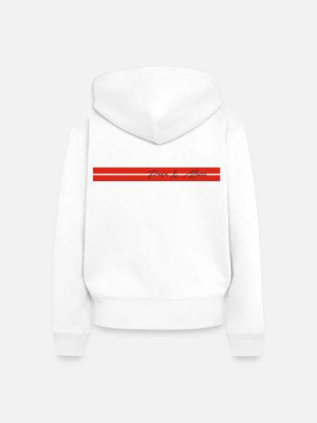 pada & mucci - Frauen Premium Bio Zip Hoodie - Weiß