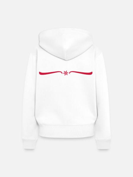 weihnachten - Frauen Premium Bio Zip Hoodie - Weiß