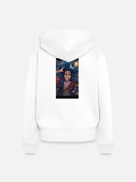 WirNoiWe mIAOw We - Frauen Premium Bio Zip Hoodie - Weiß