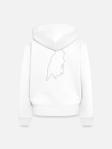 Lefkada - Frauen Premium Bio Zip Hoodie - Weiß
