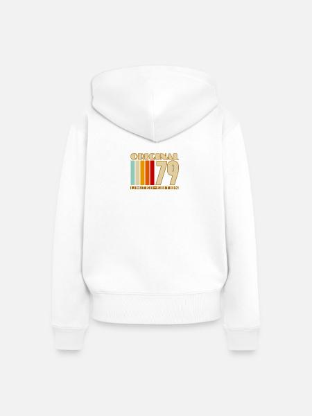 Originale 79 Limited Edition - Frauen Premium Bio Zip Hoodie - Weiß