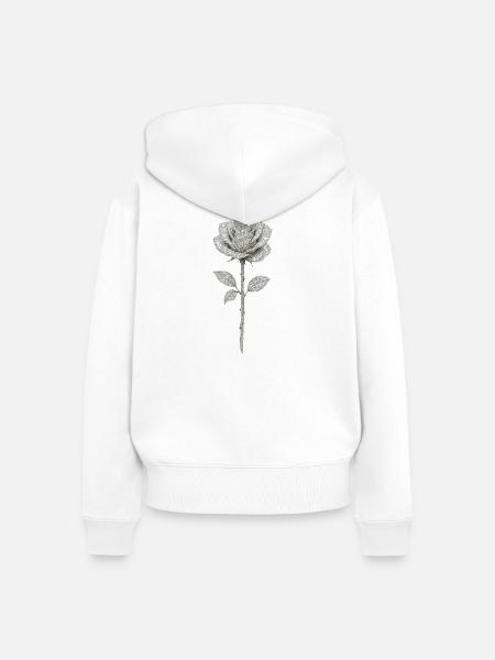 Nuvoro - Frauen Premium Bio Zip Hoodie - Weiß