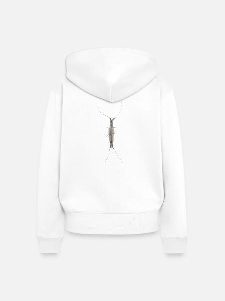 Insekt I - Frauen Premium Bio Zip Hoodie - Weiß