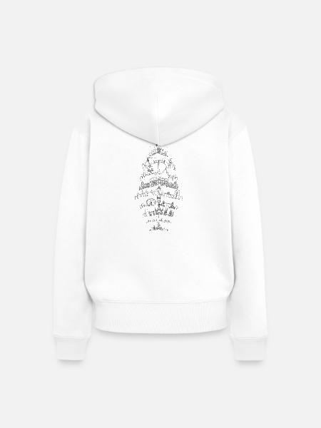 Reise um die Welt. - Frauen Premium Bio Zip Hoodie - Weiß