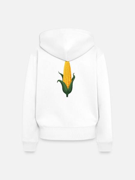 Mais - Frauen Premium Bio Zip Hoodie - Weiß