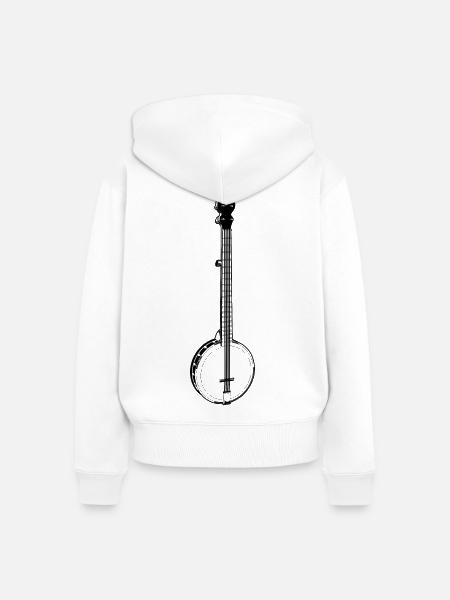 Bluegrass Musik - Frauen Premium Bio Zip Hoodie - Weiß