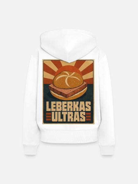 Leberkas Ultras - Frauen Premium Bio Zip Hoodie - Weiß