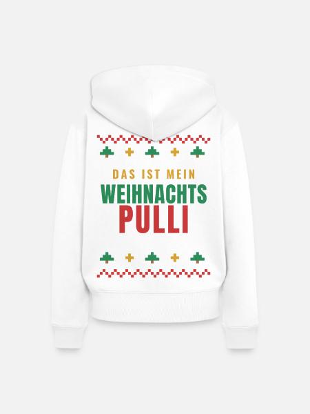 Das ist mein Weihnachtspulli – lustig - Frauen Premium Bio Zip Hoodie - Weiß