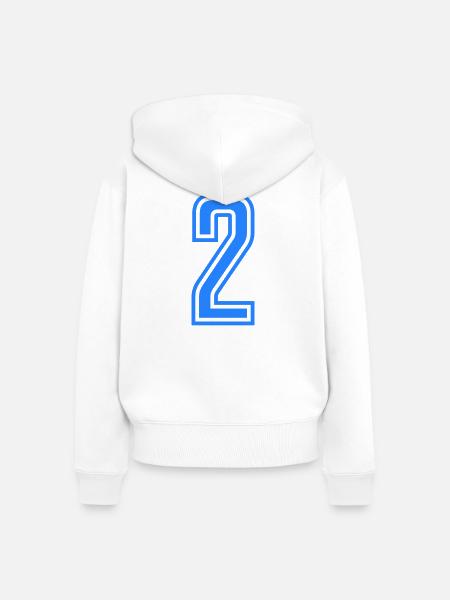 2 - Frauen Premium Bio Zip Hoodie - Weiß