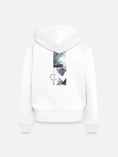 erinnere dich - Frauen Premium Bio Zip Hoodie - Weiß