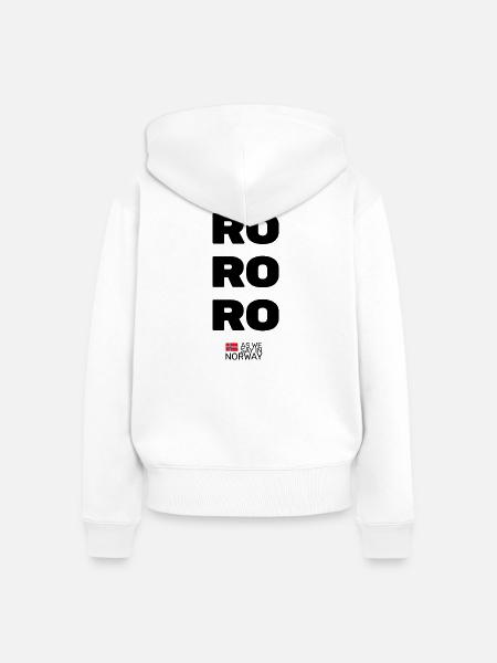 RO RO RO RO - Frauen Premium Bio Zip Hoodie - Weiß