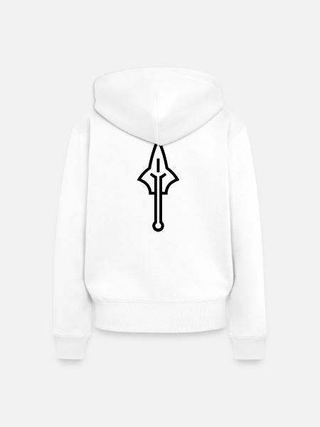 Harpune - Frauen Premium Bio Zip Hoodie - Weiß