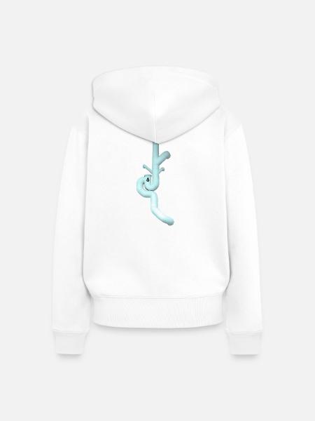 Don Giordano im Himmlischen - Frauen Premium Bio Zip Hoodie - Weiß
