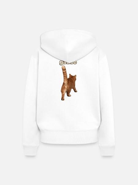 Gadse - Frauen Premium Bio Zip Hoodie - Weiß