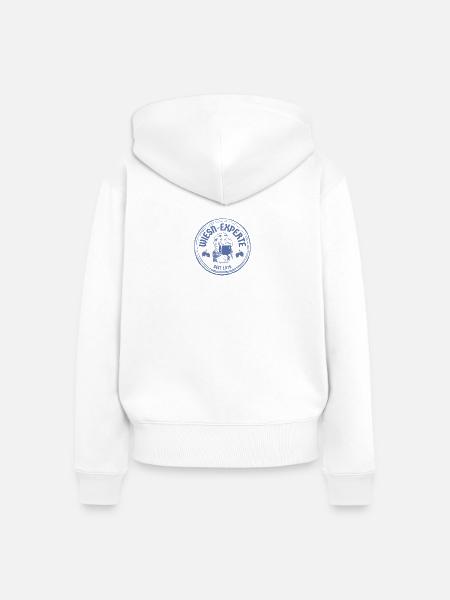 W.Experte Design - Frauen Premium Bio Zip Hoodie - Weiß