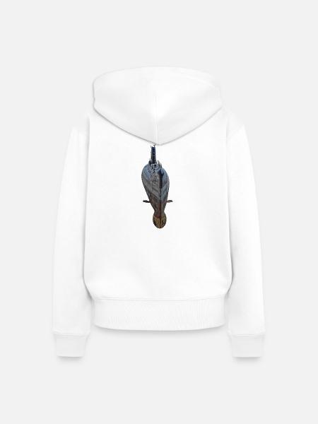 U-boot - Frauen Premium Bio Zip Hoodie - Weiß