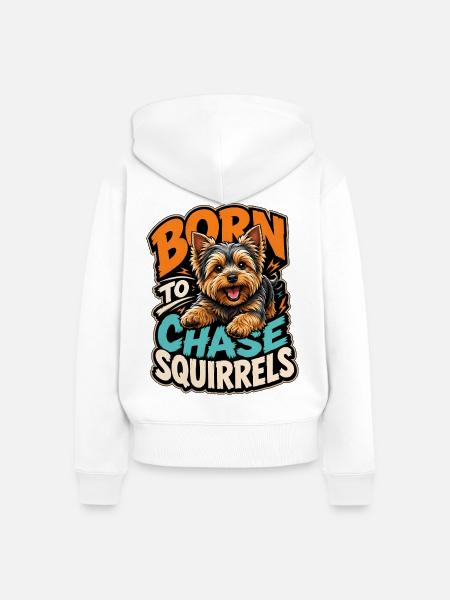 Yorkshire Terrier - Frauen Premium Bio Zip Hoodie - Weiß