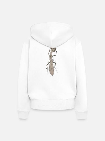Insekt II - Frauen Premium Bio Zip Hoodie - Weiß