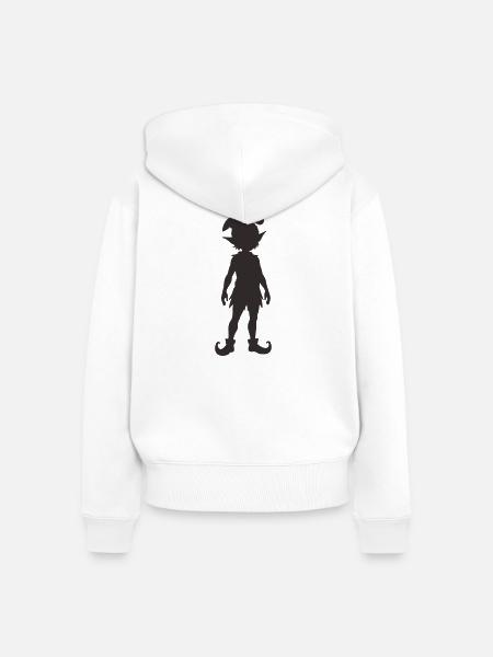 elfe_1 - Frauen Premium Bio Zip Hoodie - Weiß