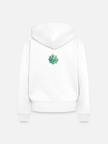 BTSC | Star - Frauen Premium Bio Zip Hoodie - Weiß