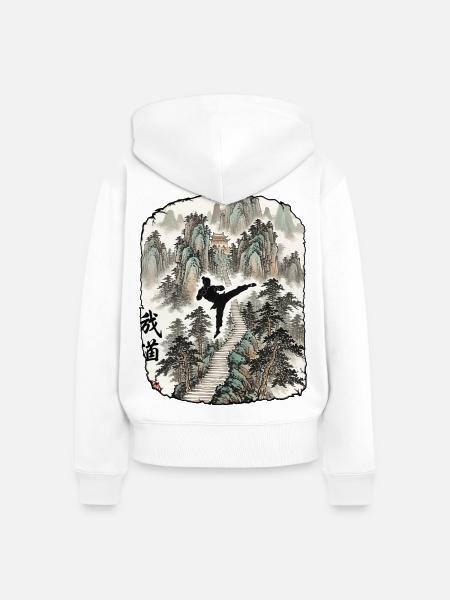 Kampfkunst Kampfsport - Frauen Premium Bio Zip Hoodie - Weiß