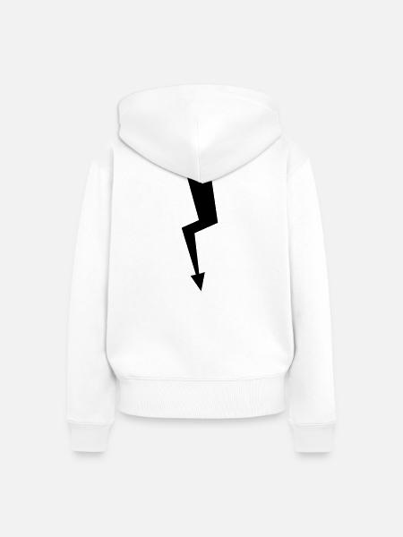 Blitz - Frauen Premium Bio Zip Hoodie - Weiß