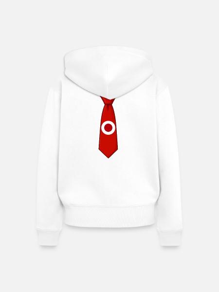 Japan Tie – Flaggendesign - Frauen Premium Bio Zip Hoodie - Weiß