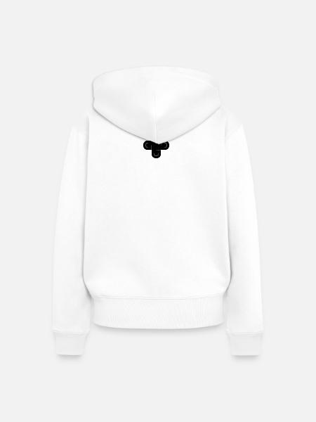 Salomonischer Knoten - Frauen Premium Bio Zip Hoodie - Weiß