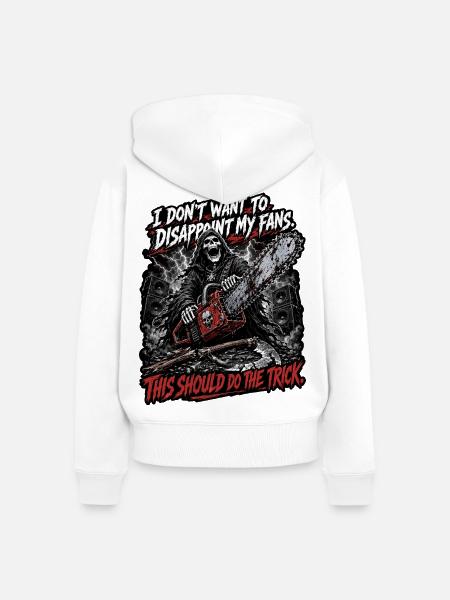 This Should Do The Trick - Frauen Premium Bio Zip Hoodie - Weiß