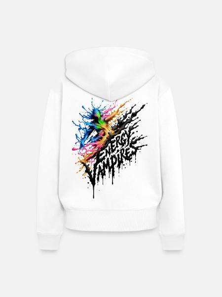 Guard My Peace - Engergy Vampires - Frauen Premium Bio Zip Hoodie - Weiß