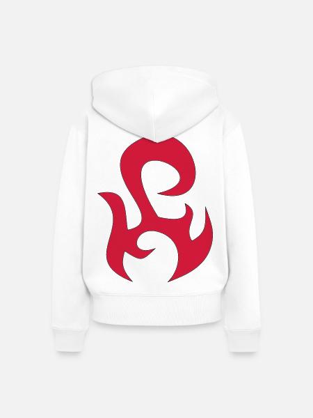 tribal - Frauen Premium Bio Zip Hoodie - Weiß