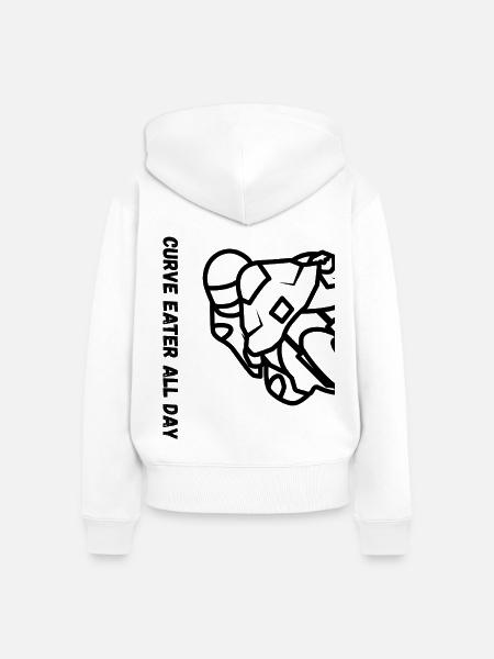 Motorrad Hemd - Frauen Premium Bio Zip Hoodie - Weiß