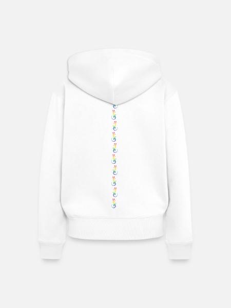 G-String - Frauen Premium Bio Zip Hoodie - Weiß