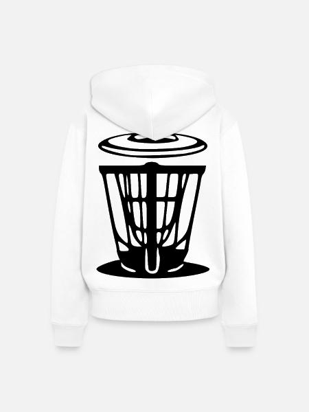 Discgolf Geschenkidee Spieler - Frauen Premium Bio Zip Hoodie - Weiß