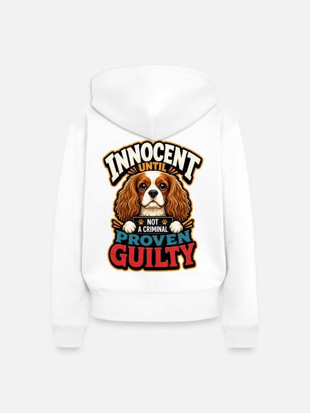 Kavallerier King Charles Spaniel - Frauen Premium Bio Zip Hoodie - Weiß