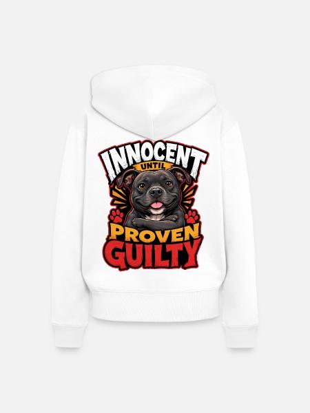 Jack Russell Terrier - Frauen Premium Bio Zip Hoodie - Weiß