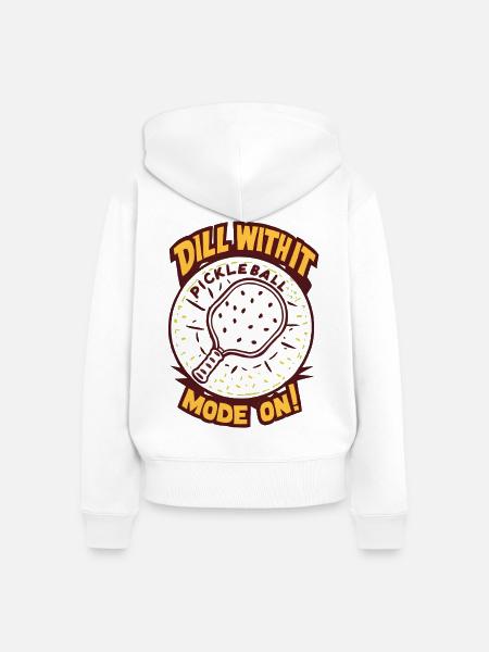 Dill With It - Frauen Premium Bio Zip Hoodie - Weiß