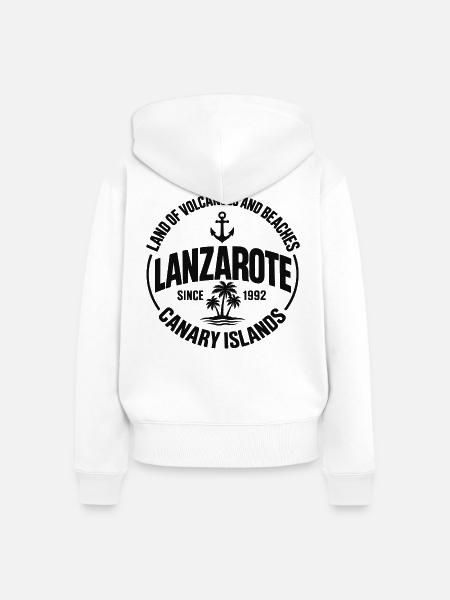 Lanzarote - Islas Canarias - Kanaren - Spanien - Frauen Premium Bio Zip Hoodie - Weiß
