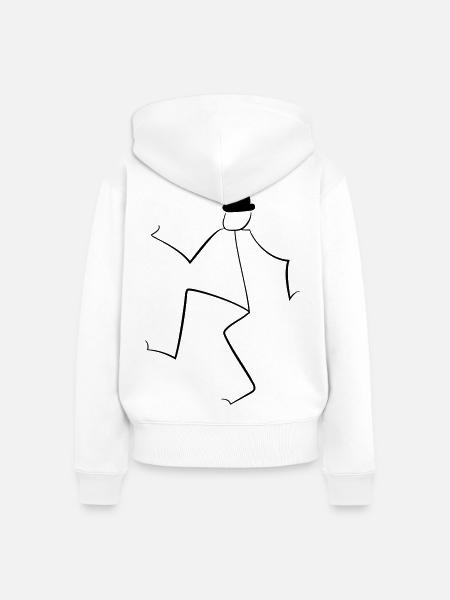 Tanz - Frauen Premium Bio Zip Hoodie - Weiß