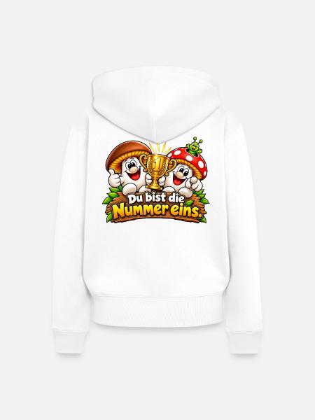 1000206579 - Frauen Premium Bio Zip Hoodie - Weiß