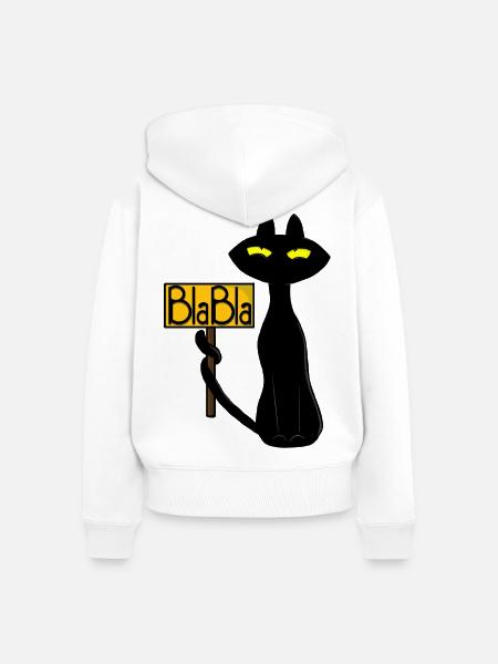 Bad Boogie - Frauen Premium Bio Zip Hoodie - Weiß